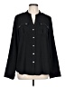 Calvin Klein 100% Polyester Black Long Sleeve Blouse Size L (estimated) - photo 1