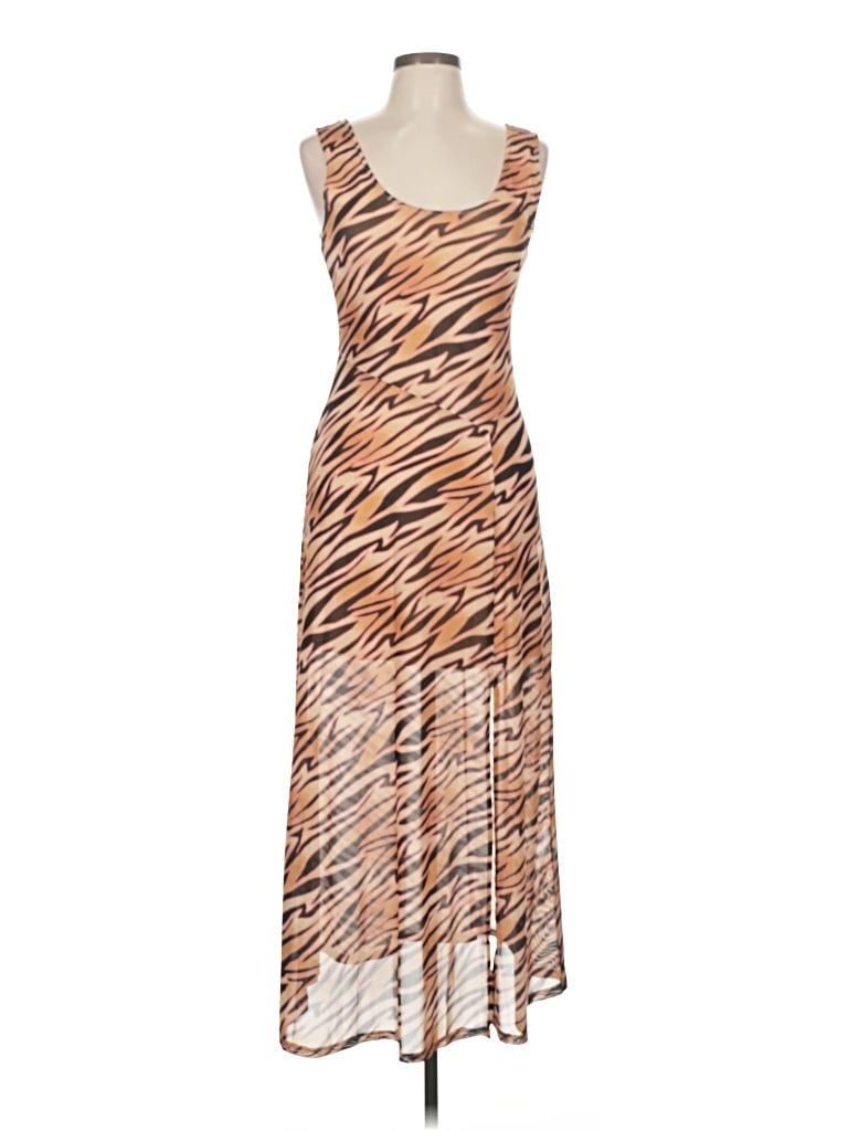 Pre-owned Louna Cocktail Dress In Brown