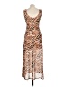 Louna Animal Print Brown Cocktail Dress Size M - photo 2