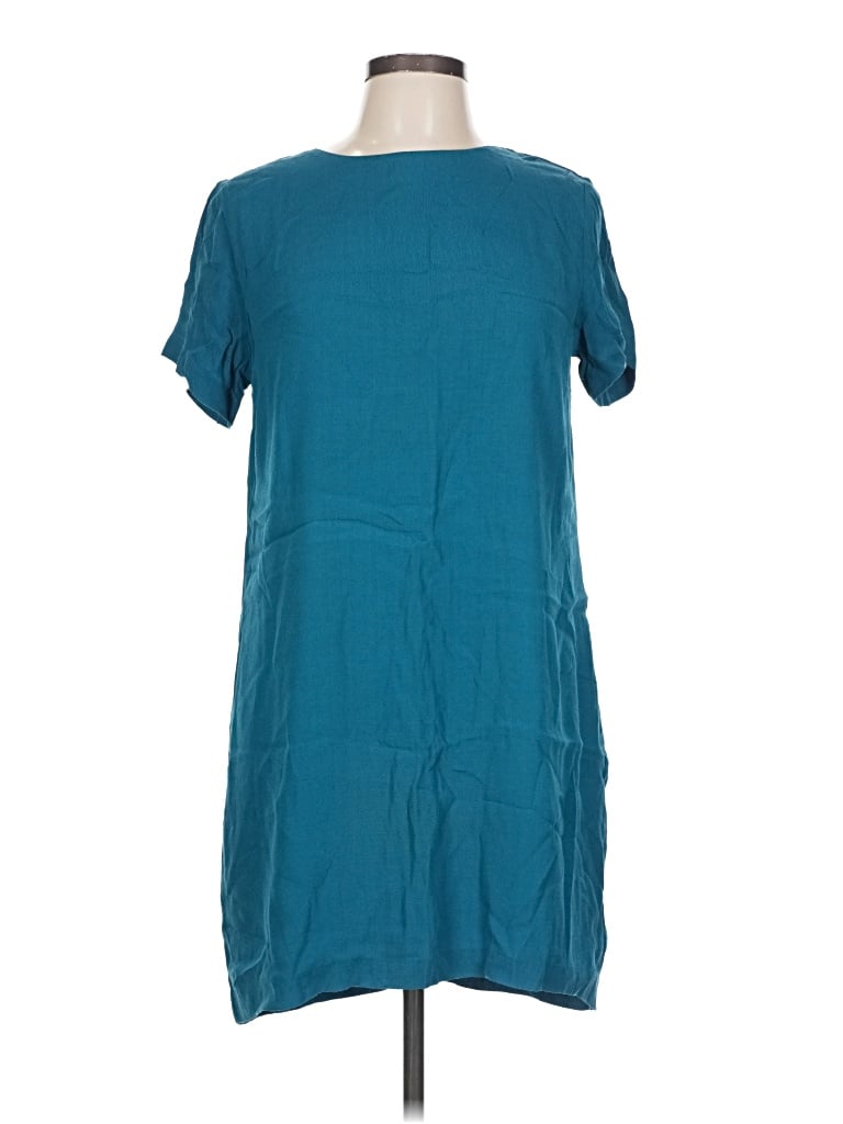 Pre-owned Olivaceous Casual Dress In Blue