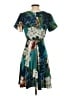 Corey Lynn Calter 100% Polyester Print Teal Casual Dress Size 4 - photo 2