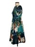 Corey Lynn Calter 100% Polyester Print Teal Casual Dress Size 4 - photo 5