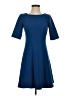 Ann Taylor Solid Blue Casual Dress Size 2 - photo 1