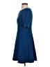 Ann Taylor Solid Blue Casual Dress Size 2 - photo 5