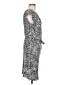 Spense Graphic Black Gray Casual Dress Size L - photo 4