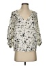 Amour Vert Silver 3/4 Sleeve Blouse Size S - photo 1
