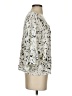 Amour Vert Silver 3/4 Sleeve Blouse Size S - photo 4