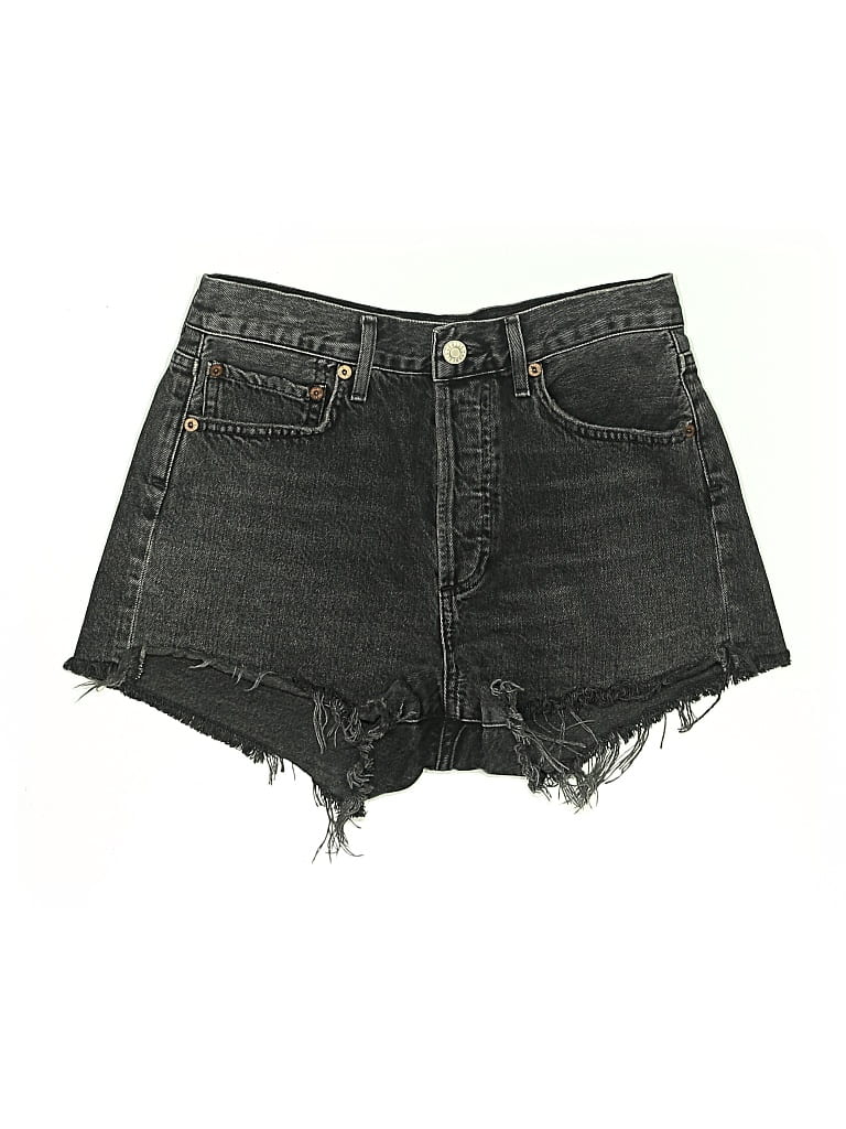 Pre-owned Agolde Denim Shorts In Black