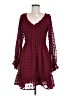 BTFBM 100% Polyester Hearts Burgundy Cocktail Dress Size M - photo 1