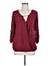rue21 100% Polyester Burgundy 3/4 Sleeve Blouse Size M - photo 1