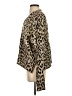 Joan Vass Animal Print Brown Tan Cardigan Size 14 (3) - photo 5