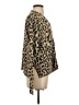 Joan Vass Animal Print Brown Tan Cardigan Size 14 (3) - photo 4