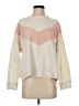 The Great. 100% Cotton Color Block Ivory Sweatshirt Size XS (0) - photo 1