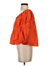 Zara 100% Polyester Orange 3/4 Sleeve Blouse Size S - photo 5