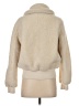 Gap 100% Polyester Ivory Faux Fur Jacket Size S - photo 2