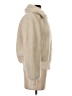 Gap 100% Polyester Ivory Faux Fur Jacket Size S - photo 4