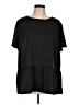Ann Taylor LOFT 100% Polyester Black Short Sleeve Blouse Size 18 - photo 1