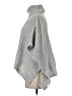 Ann Taylor LOFT Outlet 100% Polyester Gray Poncho Size M - photo 5