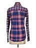 Hollister Plaid Blue Long Sleeve Button-Down Shirt Size S - photo 2