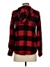 Hippie Rose Plaid Red Long Sleeve Button-Down Shirt Size S - photo 2