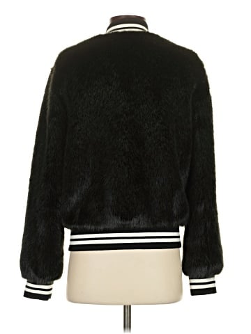 Scripted Faux Fur Jacket (view 2)