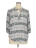 Torrid 100% Rayon Gray 3/4 Sleeve Blouse Size 1X Plus (1) - photo 1
