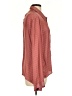 Honey Punch 100% Polyester Polka Dots Burgundy Long Sleeve Blouse Size L - photo 4
