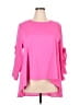 Unbranded 100% Polyester Pink 3/4 Sleeve Top Size XXL - photo 1