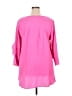 Unbranded 100% Polyester Pink 3/4 Sleeve Top Size XXL - photo 2