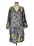 Natori 100% Polyester Paisley Blue Casual Dress Size S - photo 1