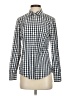 Vineyard Vines Checkered-gingham Blue Long Sleeve Button-Down Shirt Size 2 - photo 1
