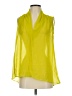 Bisou Bisou 100% Polyester Yellow Sleeveless Blouse Size XS - photo 1