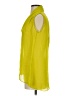 Bisou Bisou 100% Polyester Yellow Sleeveless Blouse Size XS - photo 5