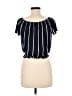 H&M 100% Viscose Black Short Sleeve Top Size XS - photo 2