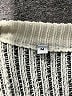 Fashion 100% Chenille Stripes Gray Black Pullover Sweater Size M - photo 7