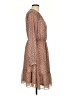 AaKaa 100% Polyester Paisley Brown Casual Dress Size L - photo 4