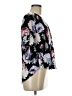 BCX 100% Polyester Floral Black 3/4 Sleeve Blouse Size M - photo 4