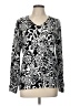 Trisha Tyler Paisley Black Pullover Sweater Size L - photo 1