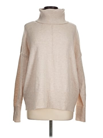 Fray Turtleneck Sweater (view 1)