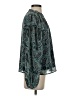 Evereve 100% Polyester Paisley Green Long Sleeve Blouse Size S - photo 4