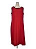 Catherines Red Casual Dress Size 1X - photo 1