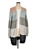Nine West Color Block Gray Cardigan Size XL - photo 1