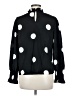 Shein Polka Dots Black Long Sleeve Blouse Size M - photo 2