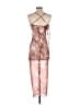 Shein Paisley Brown Cocktail Dress Size 2 - photo 2