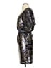 Gianni Bini 100% Polyester Metallic Multi Color Blue Cocktail Dress Size XS - photo 5