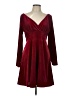 Unbranded Burgundy Red Cocktail Dress Size L - photo 1