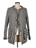 Dolce Cabo 100% Polyester Houndstooth Gray Coat Size M - photo 1