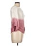 Love Notes 100% Rayon Pink 3/4 Sleeve Blouse Size L - photo 4