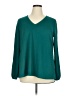 The Limited Teal Long Sleeve Blouse Size 0X - photo 1