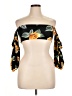 Onia Black 3/4 Sleeve Blouse Size XL - photo 1